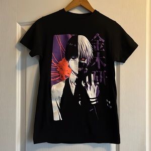 3/$20 😀 Tokyo Ghoul Kaneki Split Face Anime T-shirt